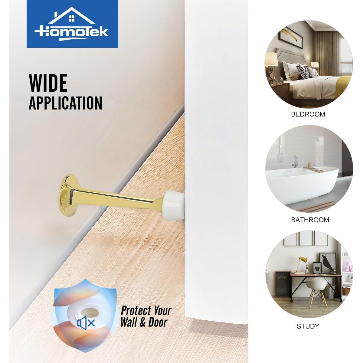 Parada de Puerta HOMOTEK 8 Piezas Oro Alta Resistencia