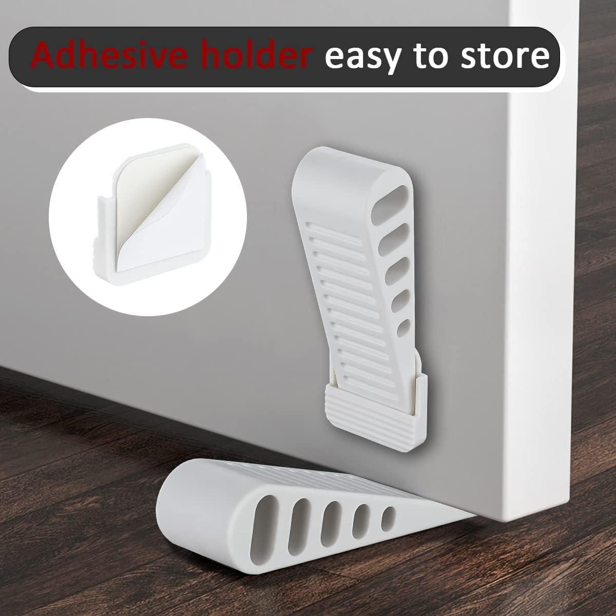 Cuña de Goma para Puerta JQK Blanca - Paquete de 2 Unidades