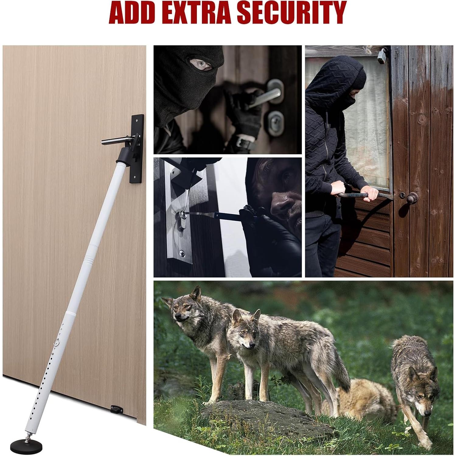 Barra de Seguridad Ajustable Wefaith 600LB para Puertas