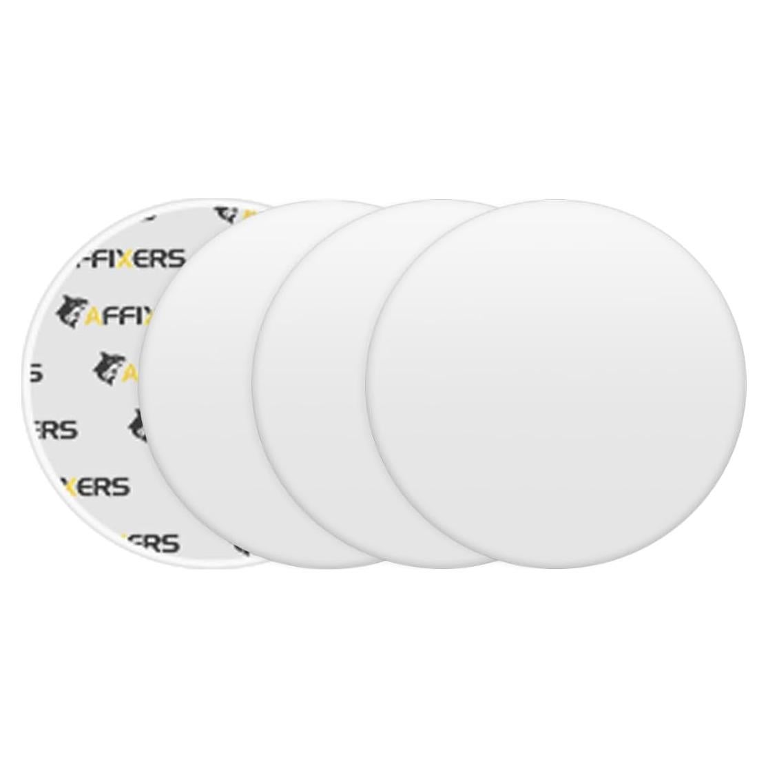 Topes de puerta Afixers blancos autoadhesivos 4 unidades 7.62 cm