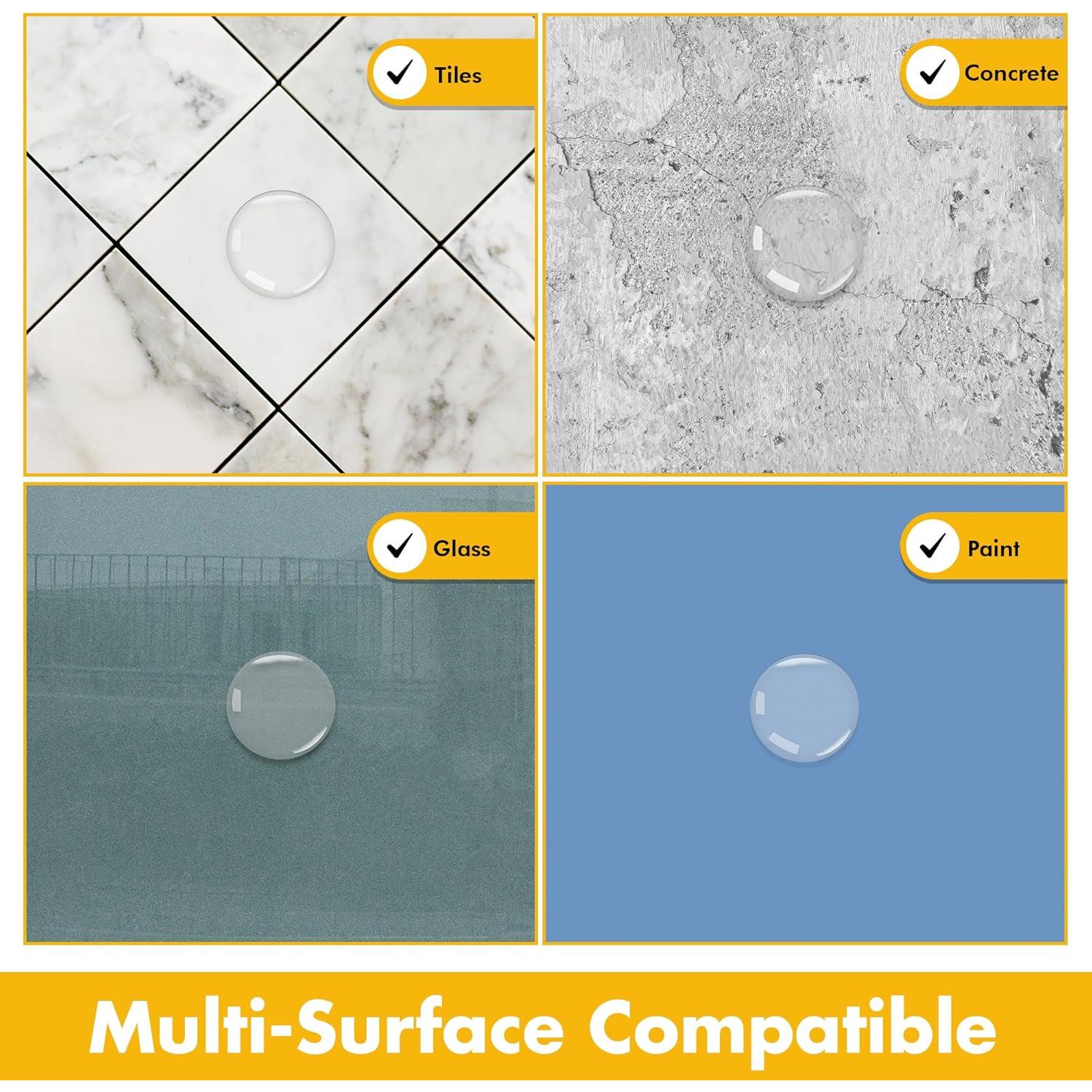 Topes de puerta Afixers blancos autoadhesivos 4 unidades 7.62 cm