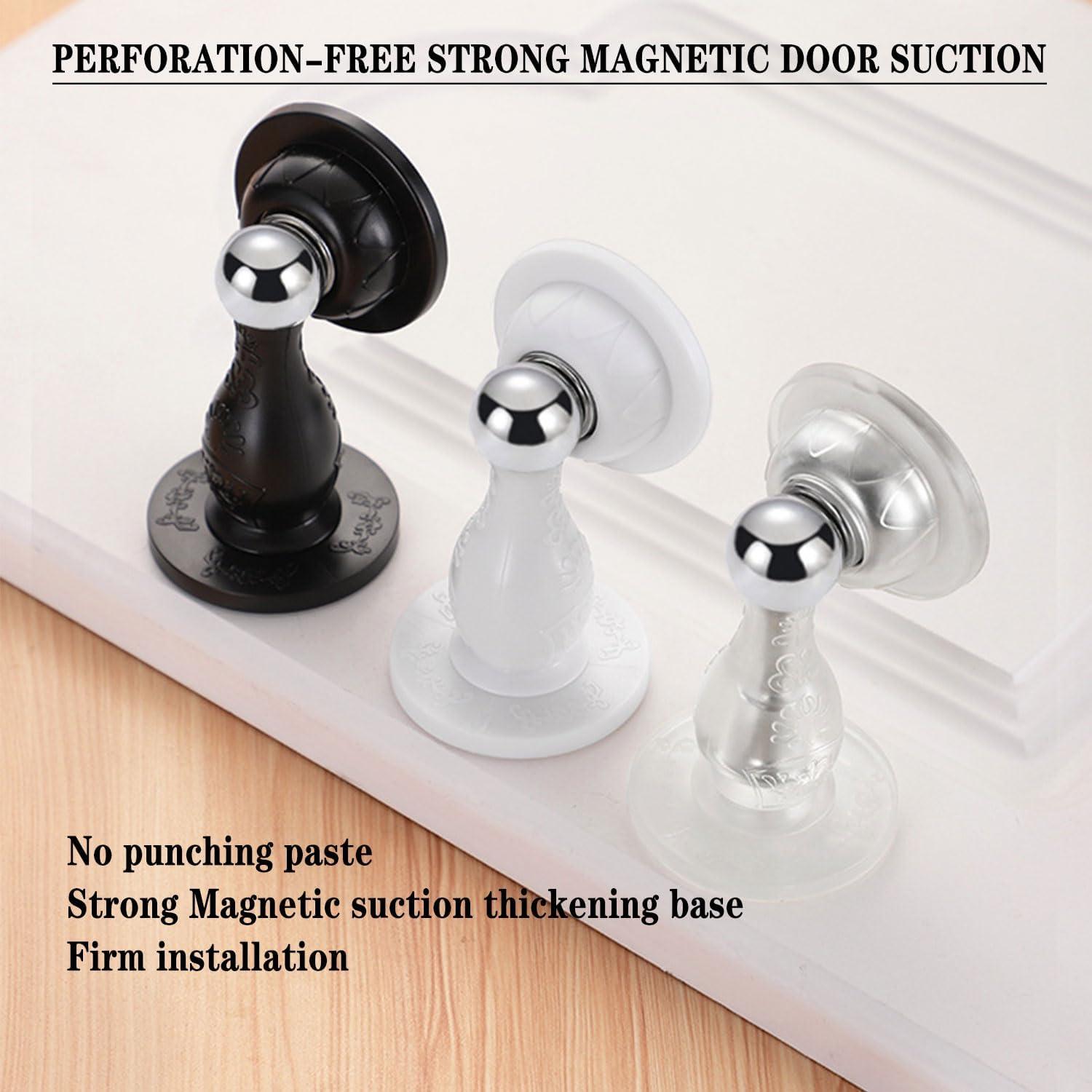 Tope de puerta magnético Eccn 2Pack Silicona y Metal