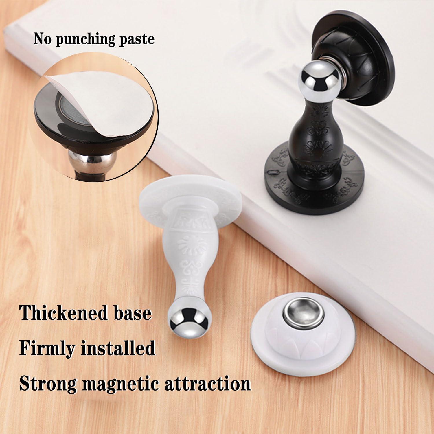 Tope de puerta magnético Eccn 2Pack Silicona y Metal