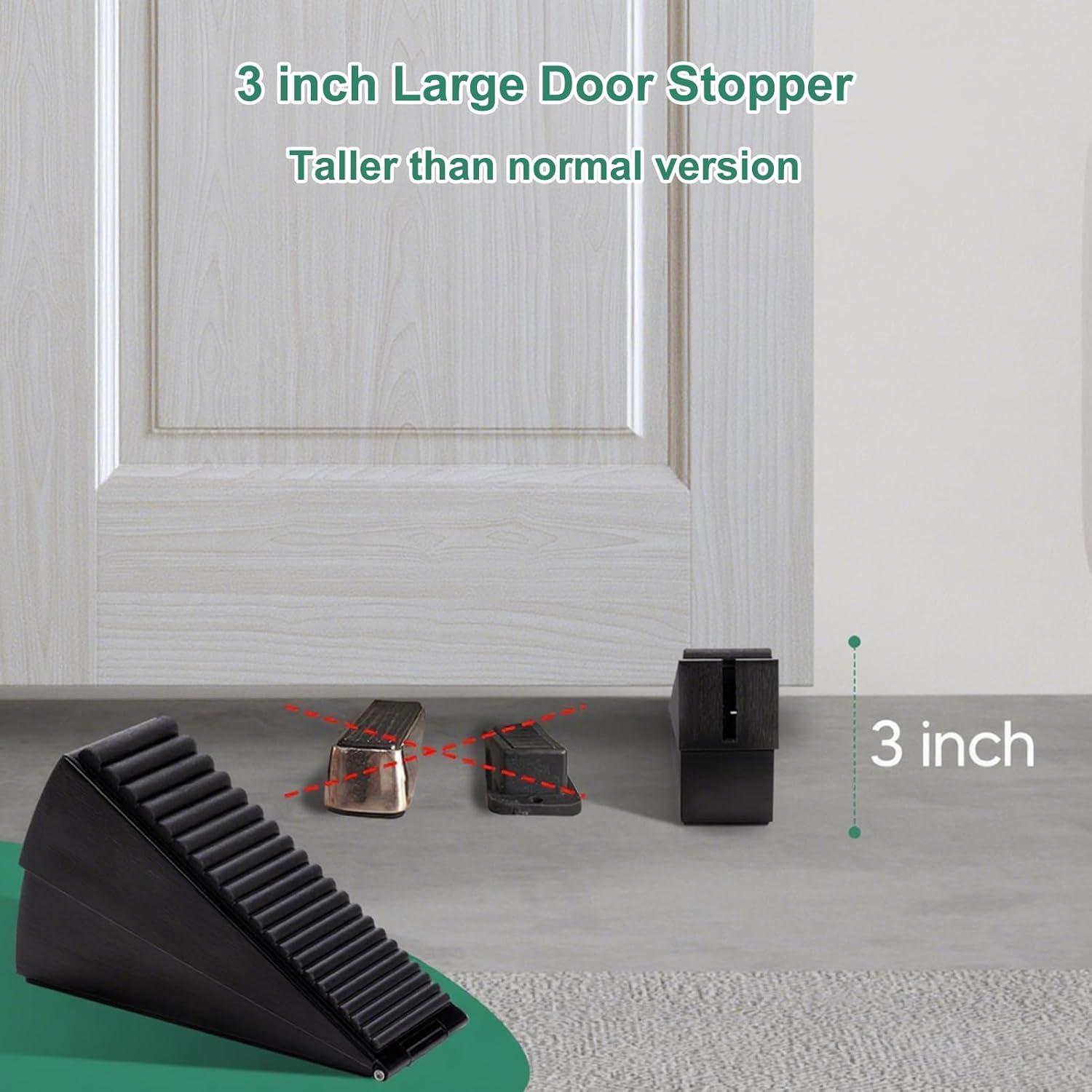 Tope de puerta ajustable Yeegras - Acero inoxidable y goma