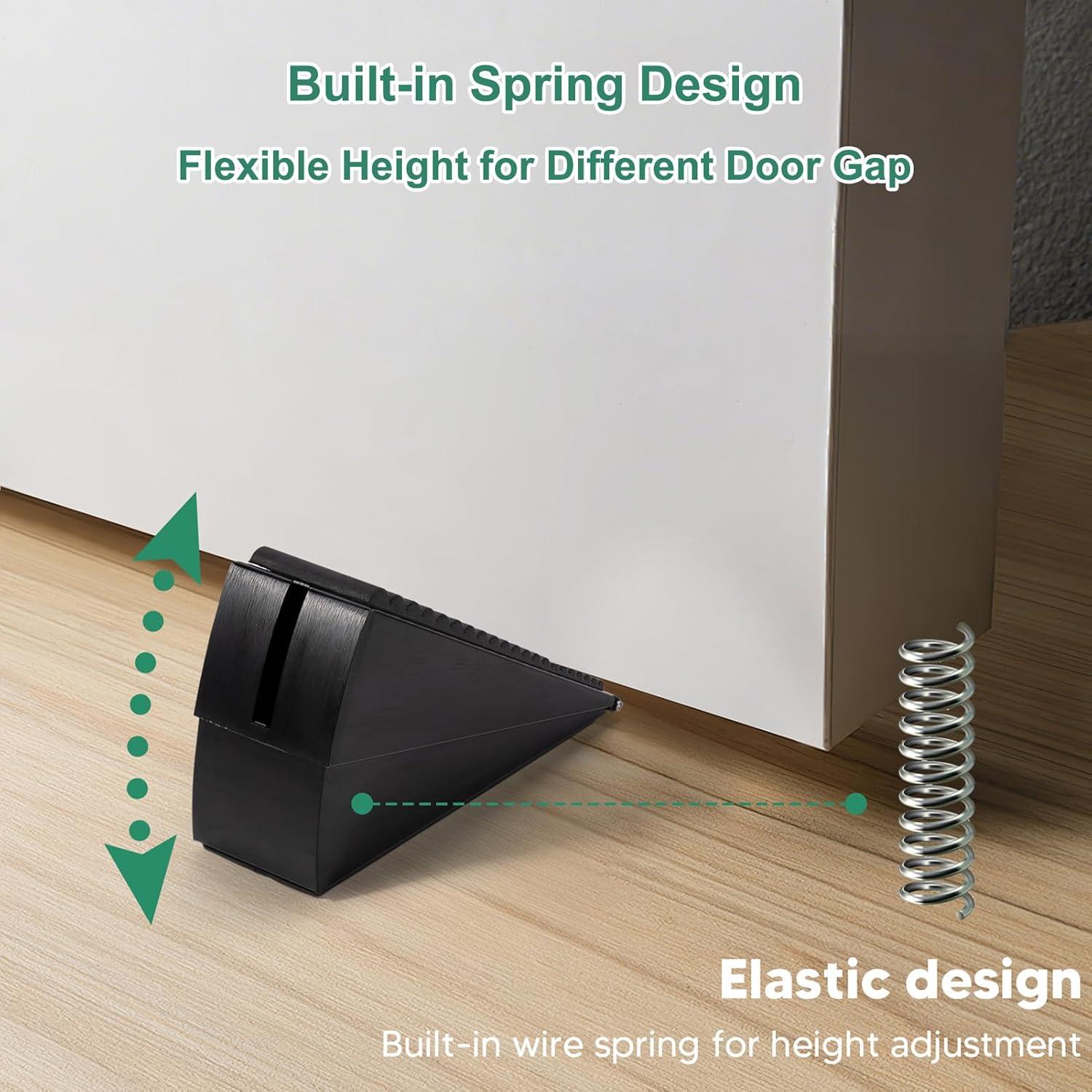 Tope de puerta ajustable Yeegras - Acero inoxidable y goma