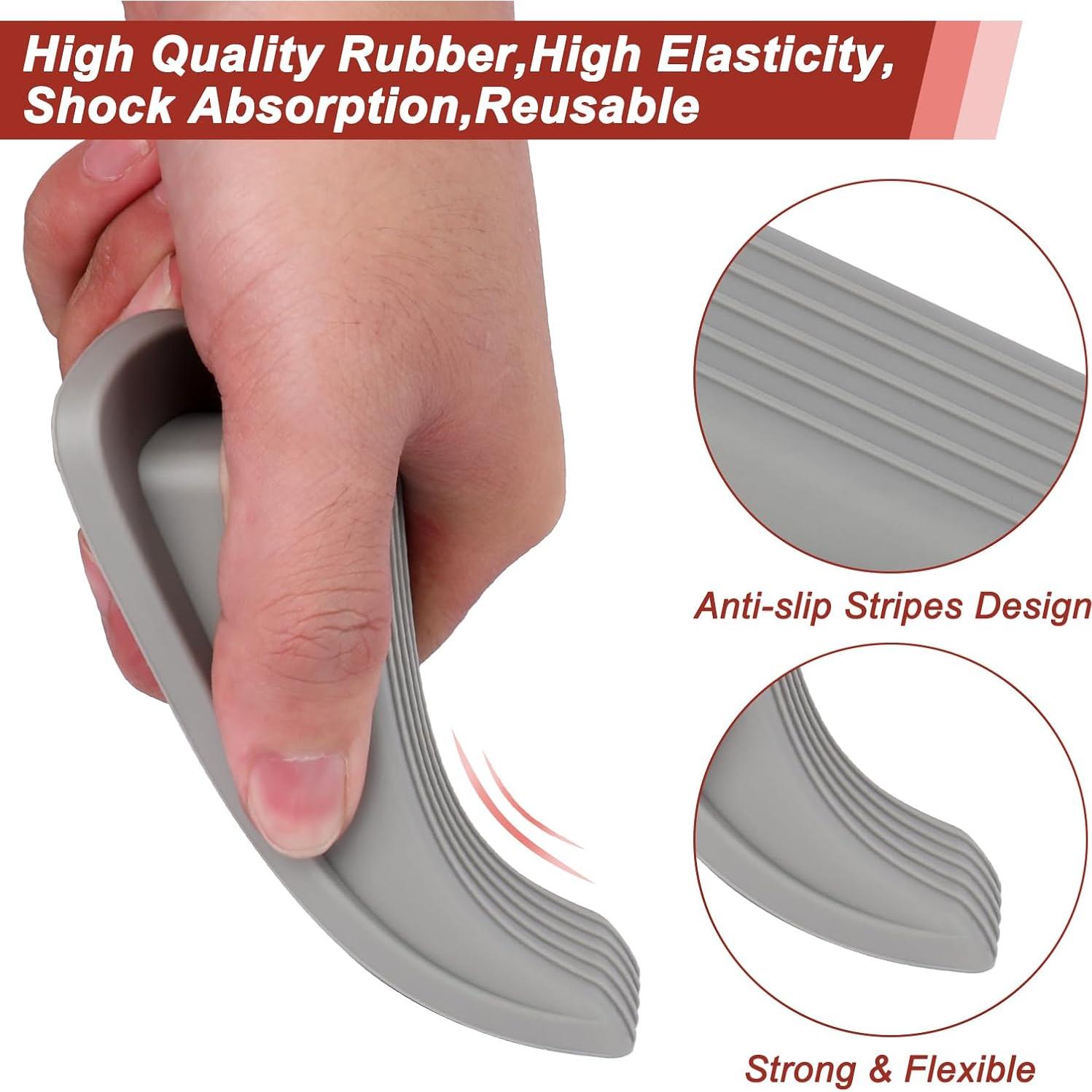 30 Tapones para Puertas de Goma AccEncyc Antideslizantes