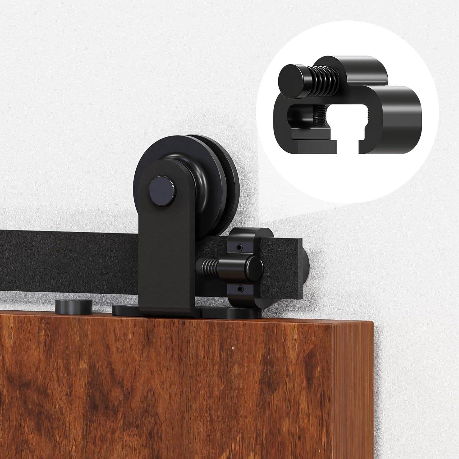 Tope de Puerta de Granero AONAYIOA Ajustable 2 Piezas Aluminio