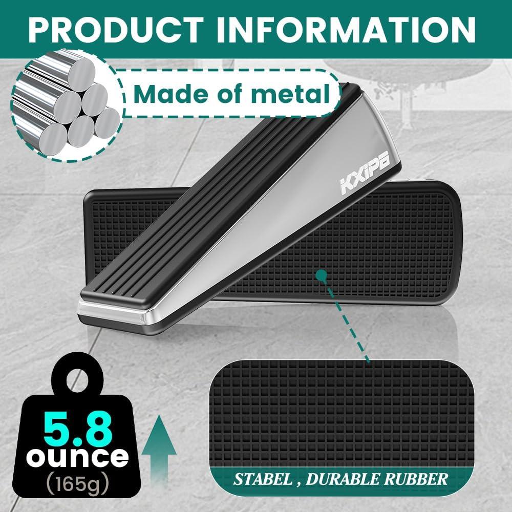 2 Cuñas de Puerta KXIPB de Zinc Bronce 11.5 cm Alta Resistencia