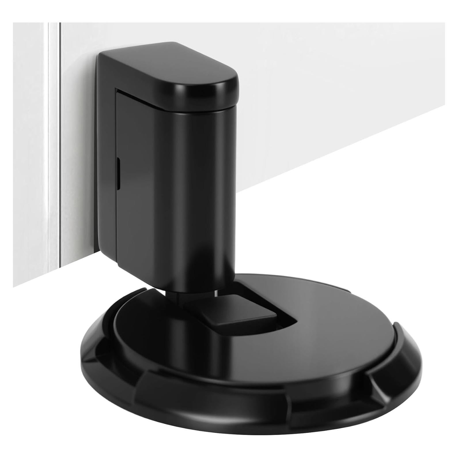 Tope de puerta mecánico Foleto ajustable negro mate 198g