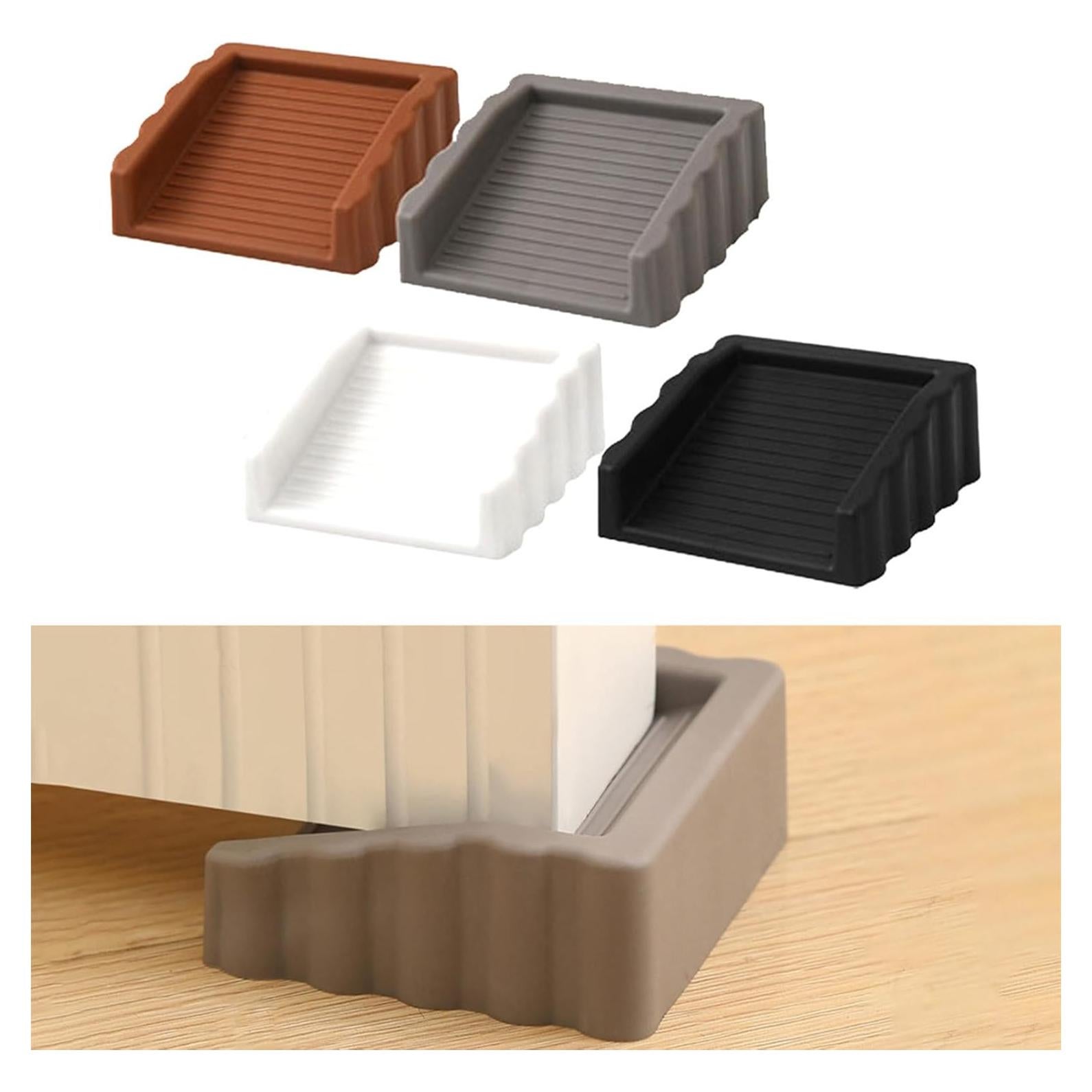 Topes de Puerta de Goma Dixiao - 4 Piezas Coloridas