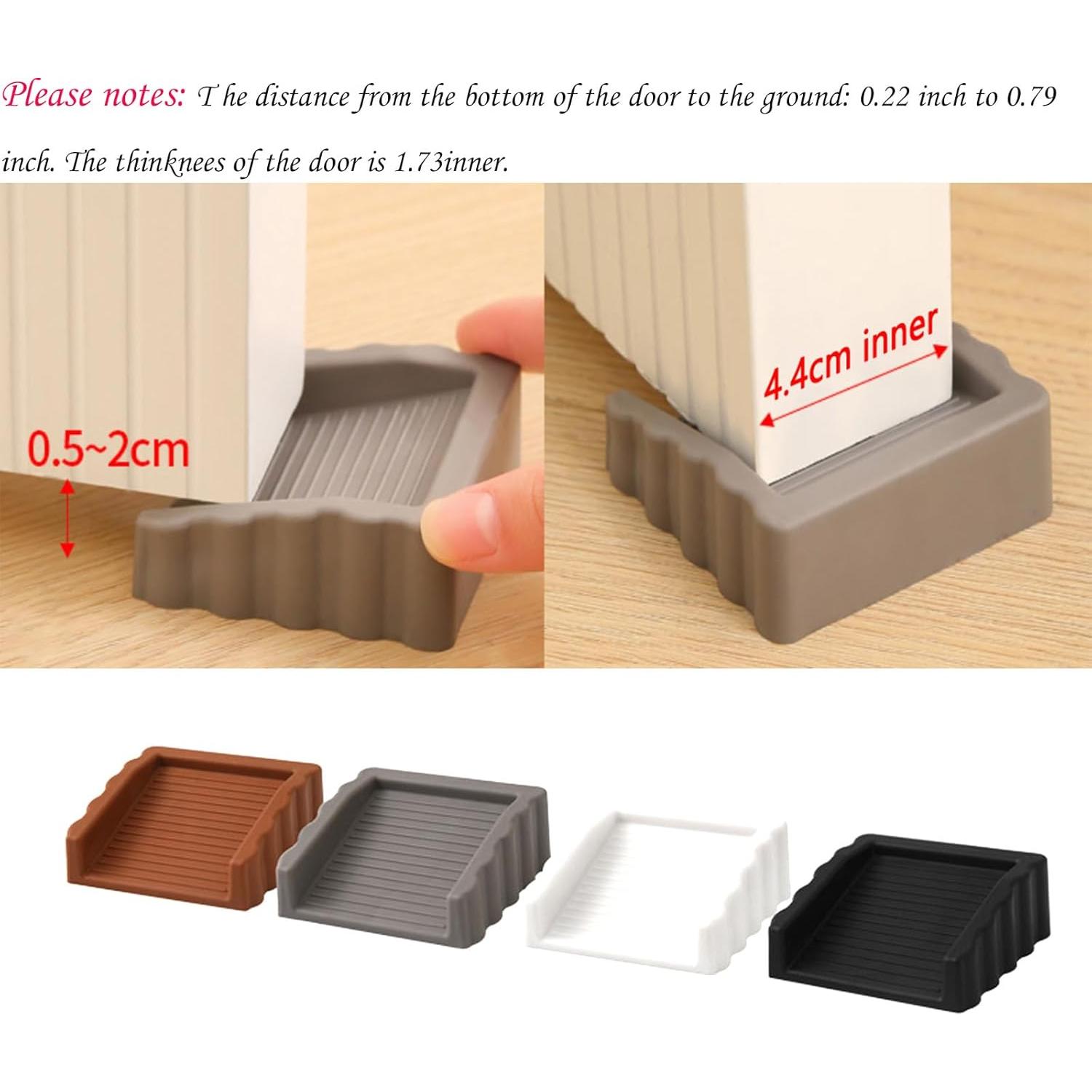 Topes de Puerta de Goma Dixiao - 4 Piezas Coloridas