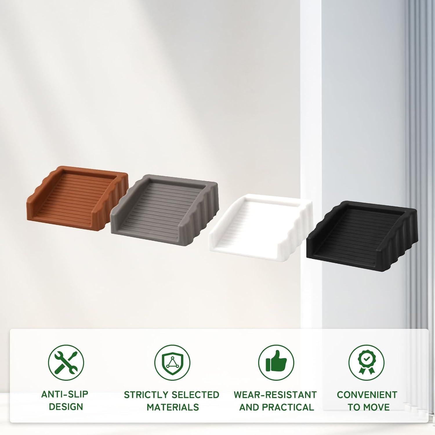 Topes de Puerta de Goma Dixiao - 4 Piezas Coloridas