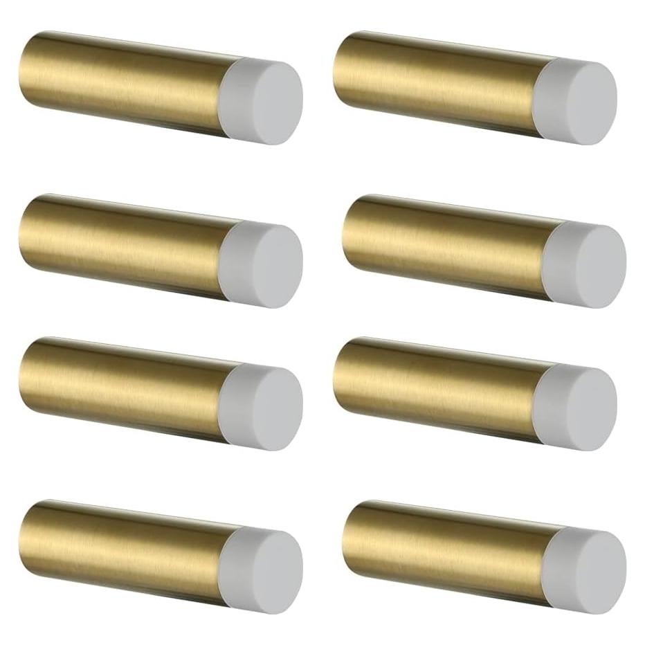 Tope de Puerta JQK 304 Acero Inoxidable Oro Cepillado 8 Piezas