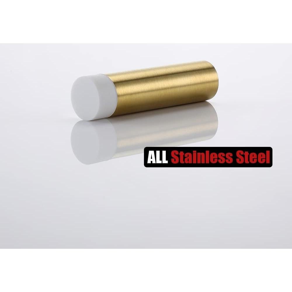 Tope de Puerta JQK 304 Acero Inoxidable Oro Cepillado 8 Piezas