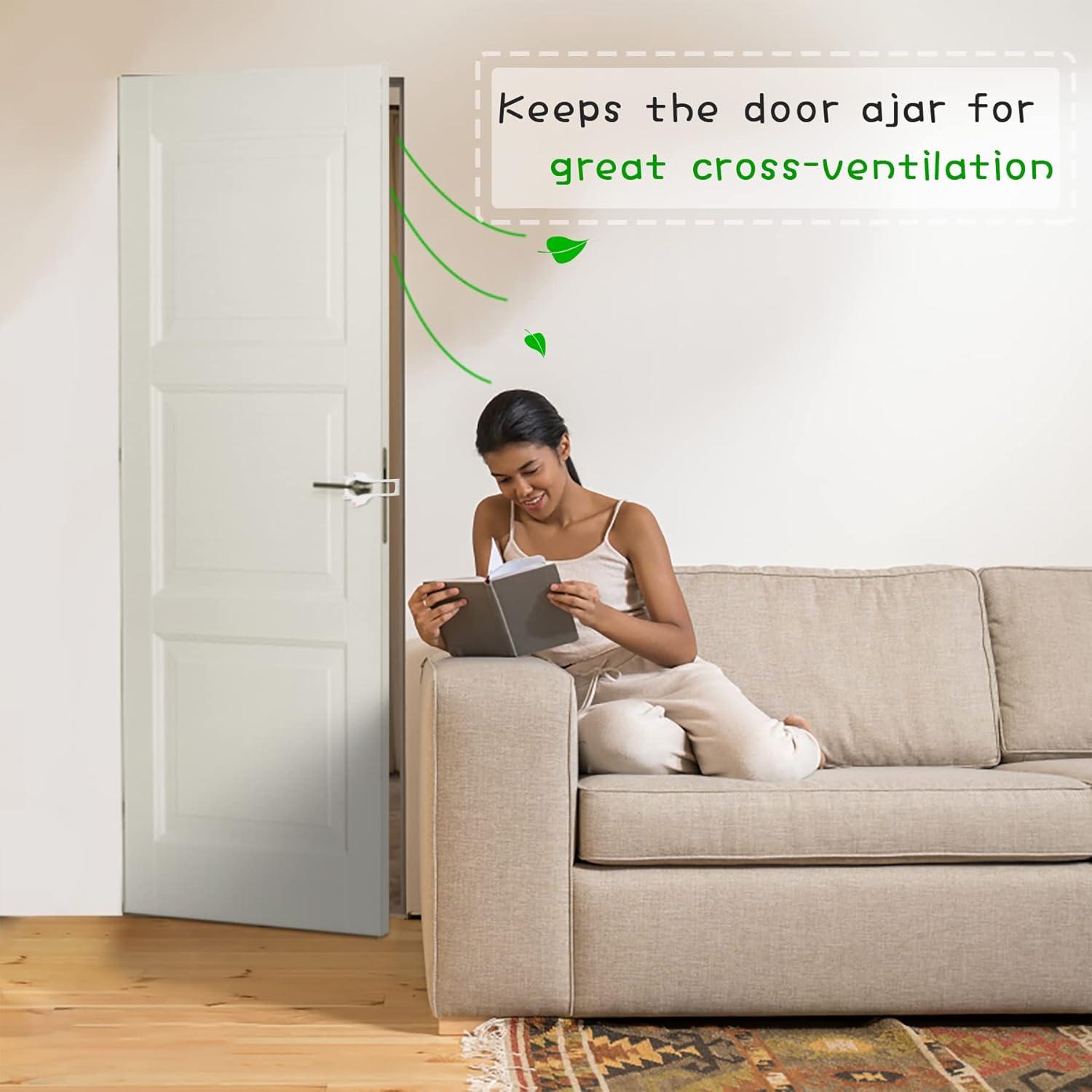 Soporte de puerta para gato Elilier ajustable 3.81-20.32 cm