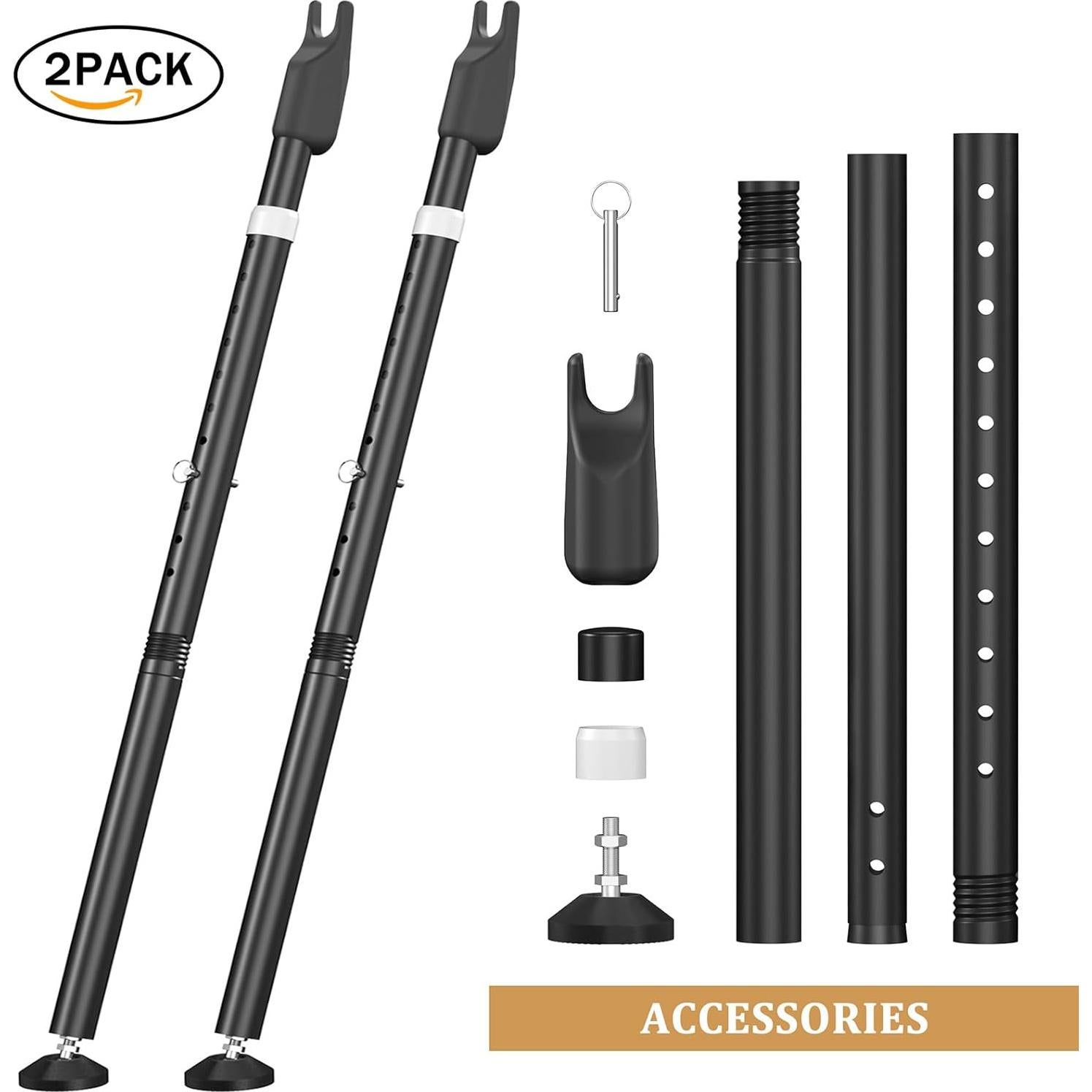 Barra de Seguridad CZMIYRPY para Puertas Deslizantes 2 en 1 Negro