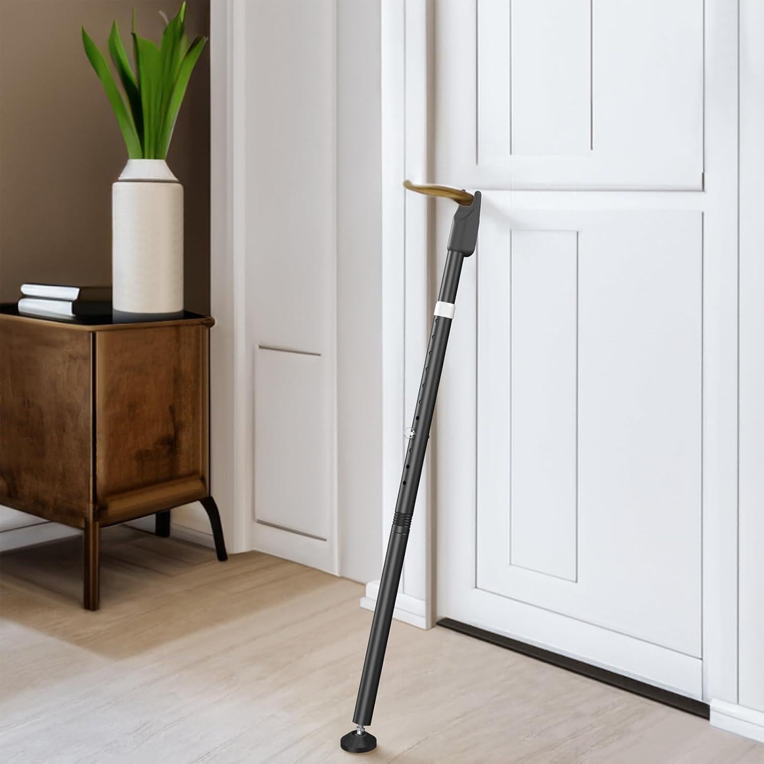 Barra de Seguridad CZMIYRPY para Puertas Deslizantes 2 en 1 Negro