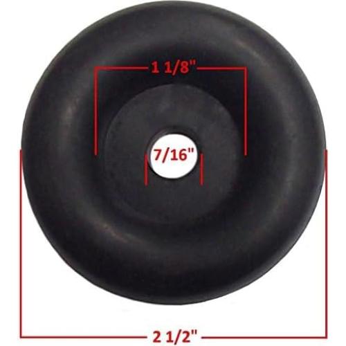 Juego de 4 Parachoques de Goma JQuad 2.5" (6.35 cm)