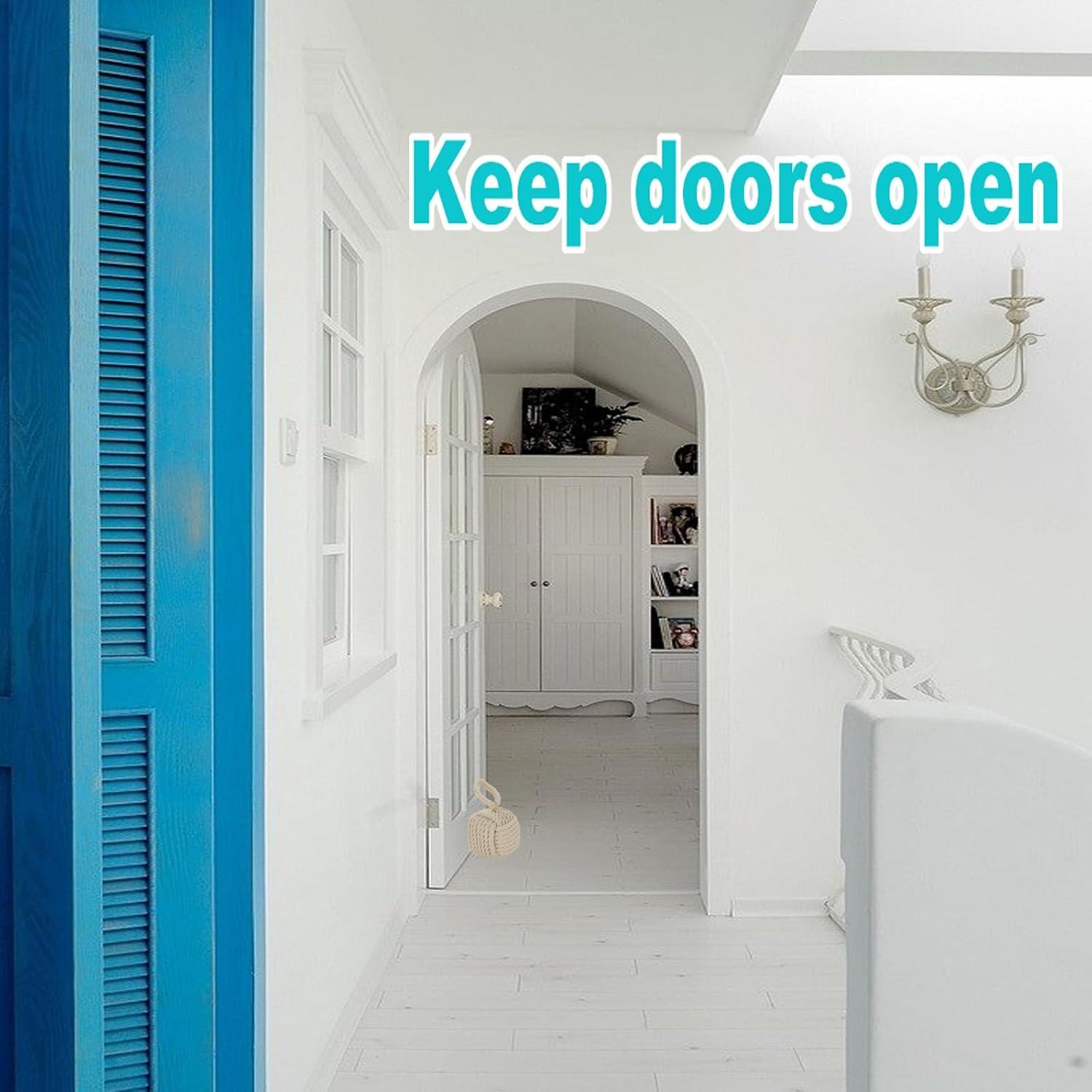 Tope de Puerta Acrux7 2 Piezas Cuadrado Yute 14x14 cm