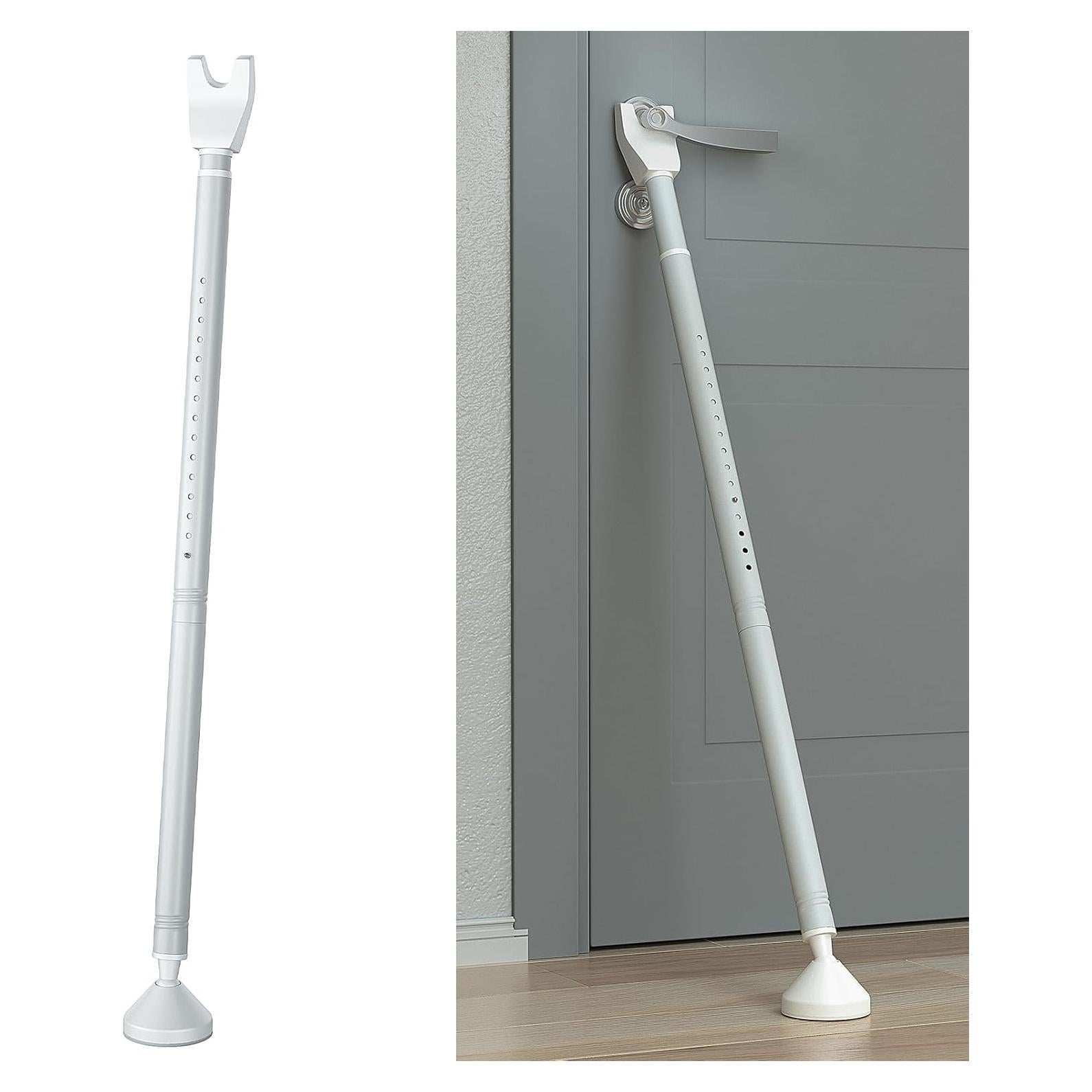 Barra de Seguridad de Puerta Aglaiprty S-B-2 Ajustable Blanca