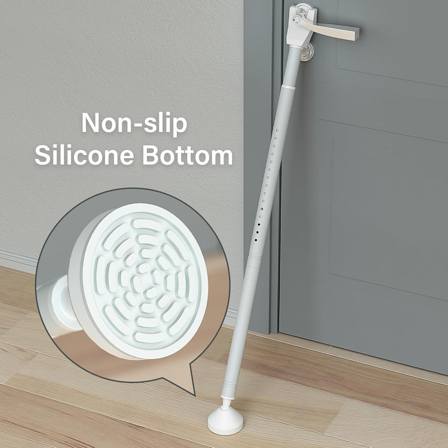 Barra de Seguridad de Puerta Aglaiprty S-B-2 Ajustable Blanca