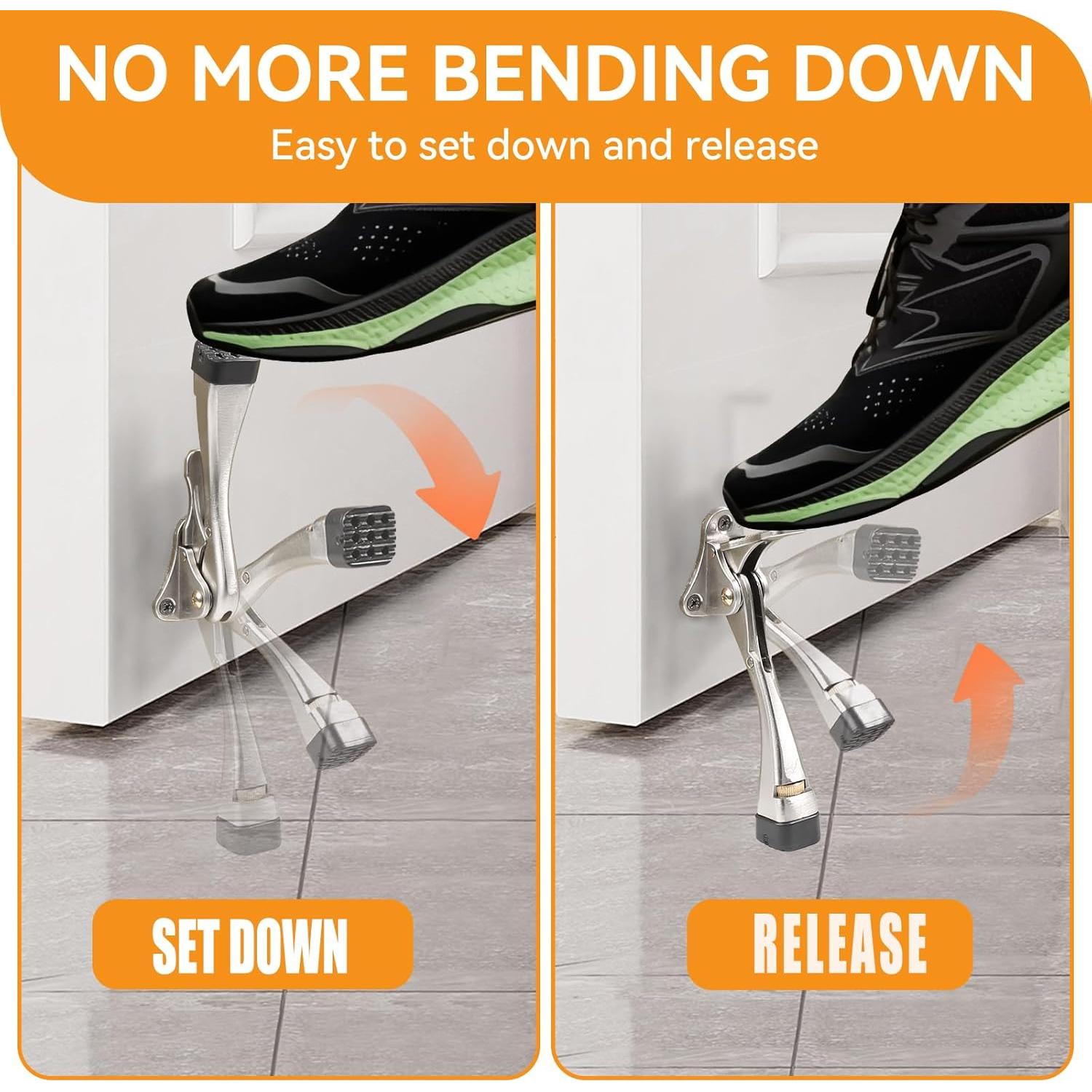 Tope de Puerta KXIPB Ajustable 5 cm Níquel - 2 Paquetes