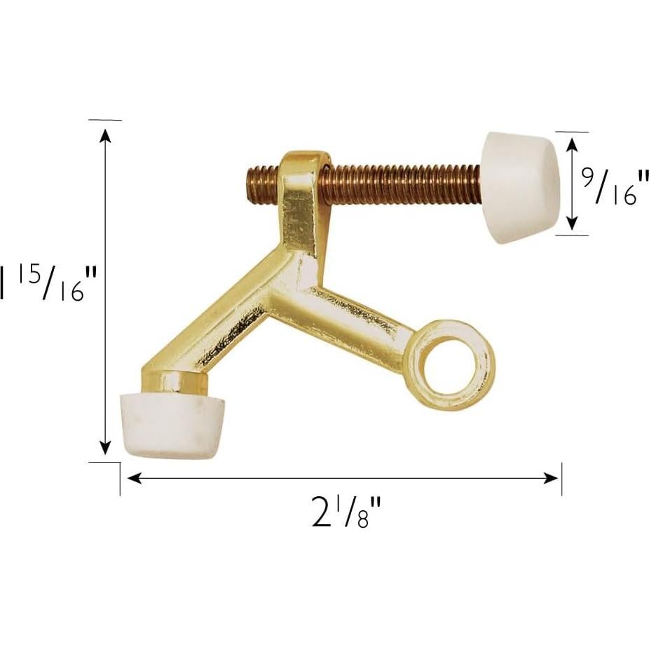 Topes de Puerta Design House, Zinc Aleado, Paquete de 10