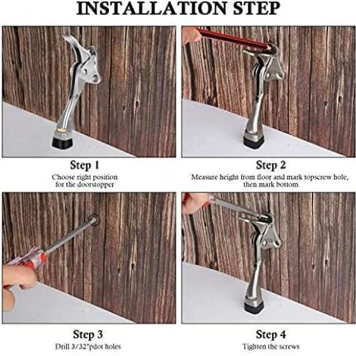 Topes de Puerta GroTheory 3 Piezas 10.16 cm Alta Resistencia