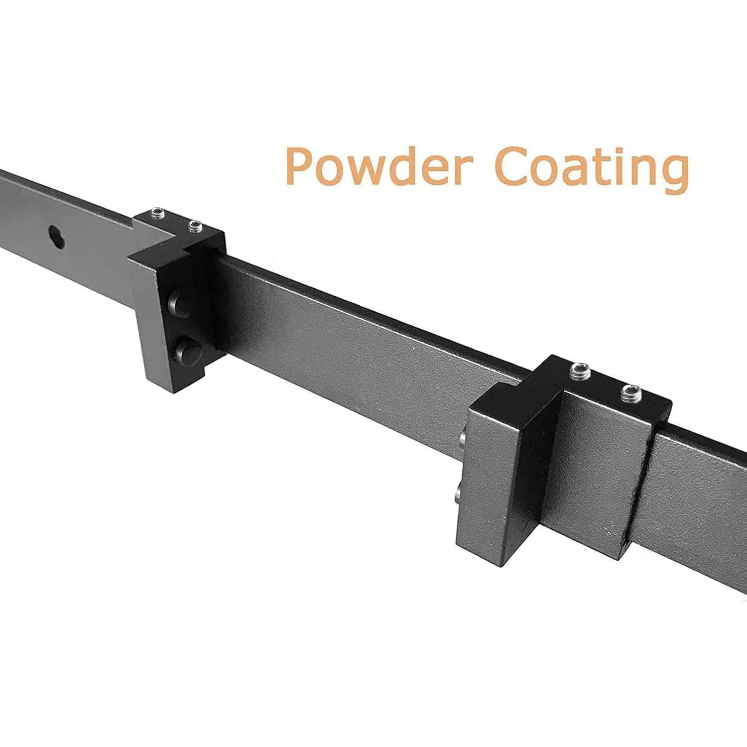 Tope de Puerta de Granero DonYoung 2PCS Aluminio Negro