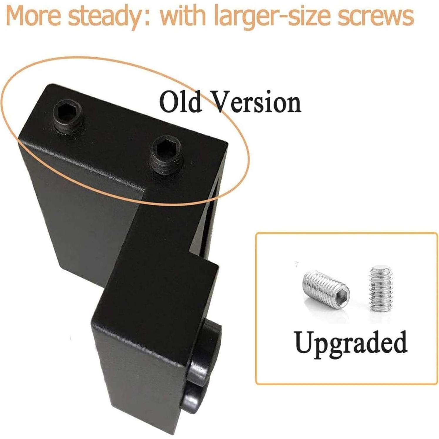 Tope de Puerta de Granero DonYoung 2PCS Aluminio Negro