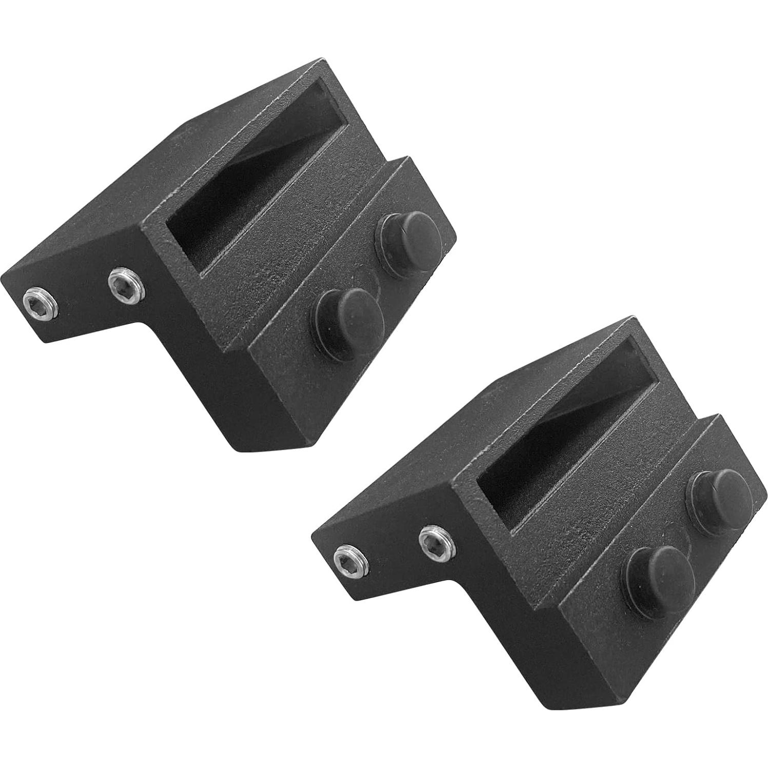 Tope de Puerta de Granero DonYoung 2PCS Aluminio Negro