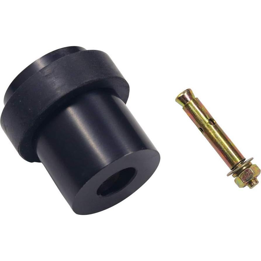 Tope de puerta ONLEE cilíndrico de acero inoxidable negro