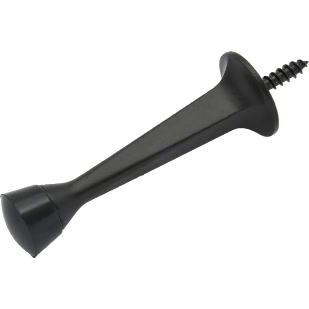 Tope de puerta QCAA de alta resistencia negro mate - Paquete de 5