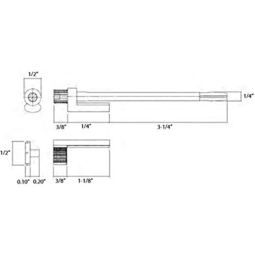 Salvador de Puerta NUK3Y Hinge Pin Stop Níquel Satinado