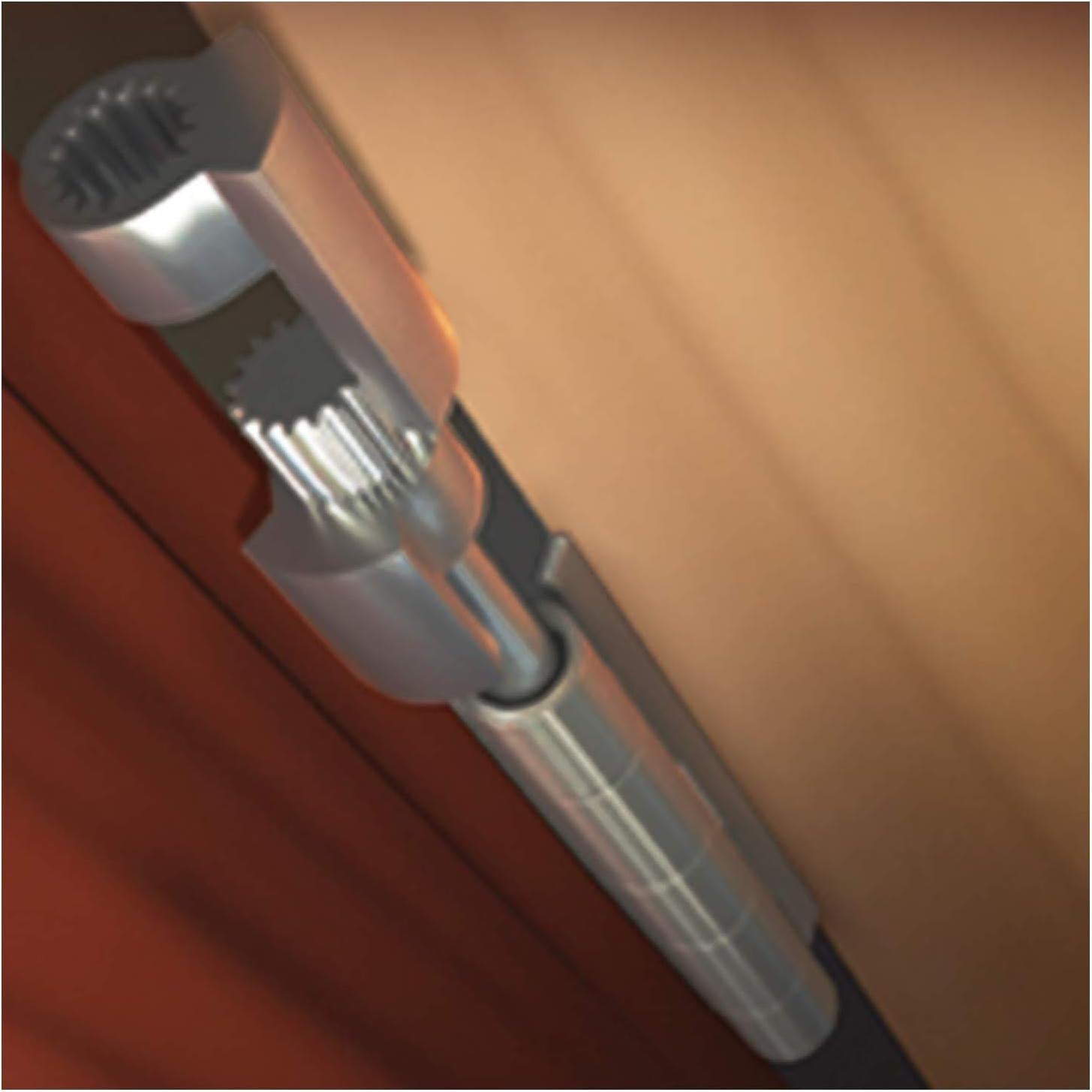 Salvador de Puerta NUK3Y Hinge Pin Stop Níquel Satinado