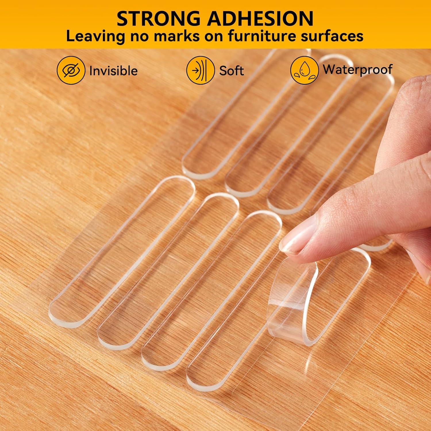 10 Topes de Puerta Adhesivos EBUKTUK 6.3cm Silenciosos