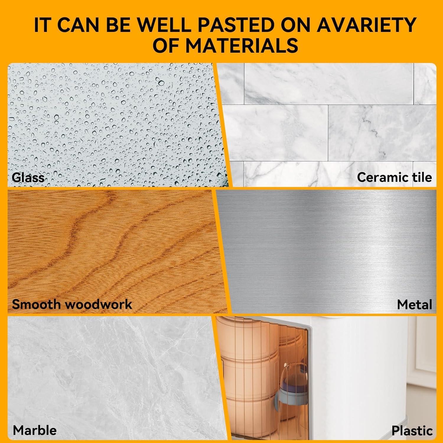 10 Topes de Puerta Adhesivos EBUKTUK 6.3cm Silenciosos