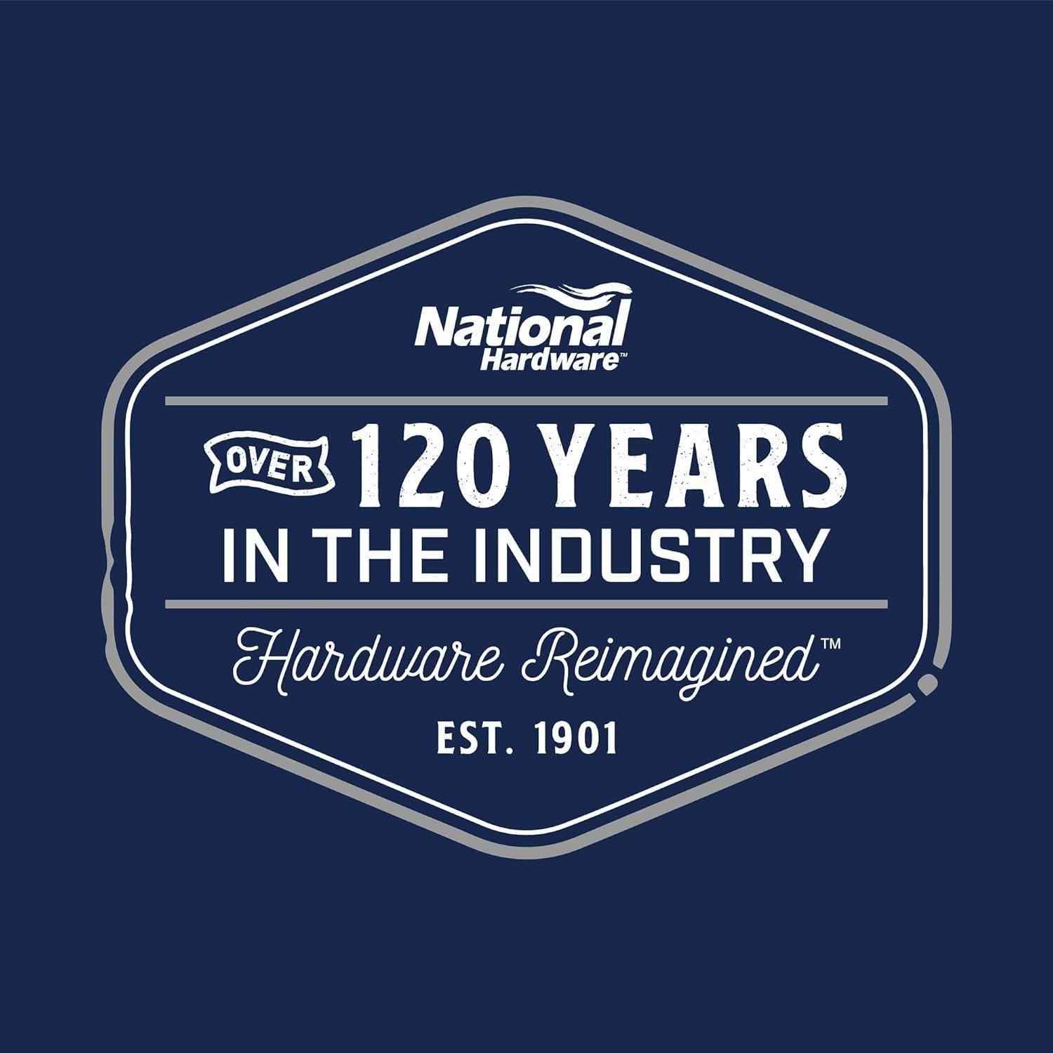 Parada de puerta de piso National Hardware N215-830 Cromo