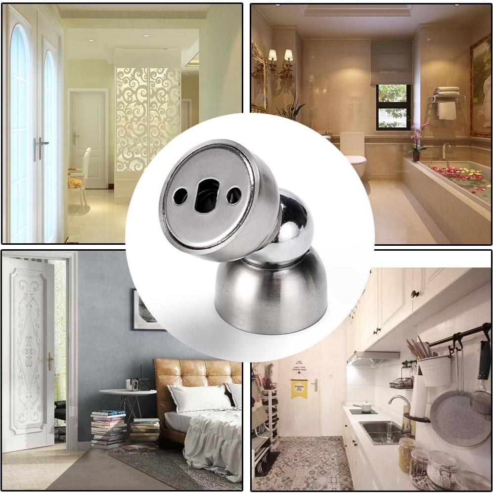 Tope de Puerta Magnético Sumnacon Acero Inoxidable 2 Pcs