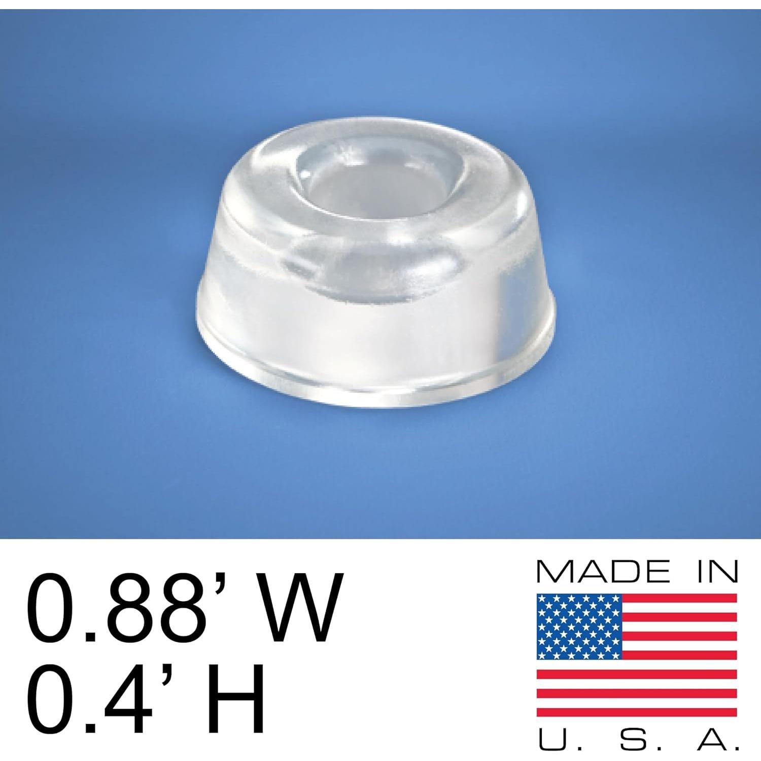 Topes de Puerta Autoadhesivos GorillaGrit - Juego de 12 Transparentes