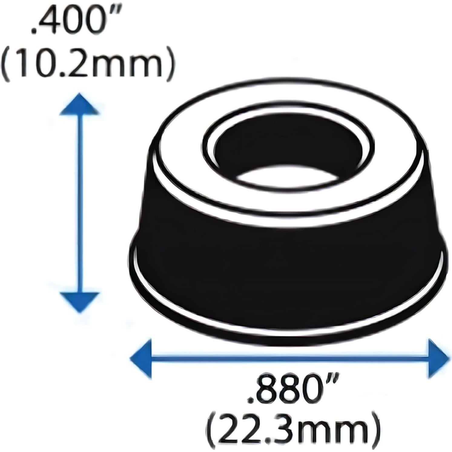 Topes de Puerta Autoadhesivos GorillaGrit - Juego de 12 Transparentes