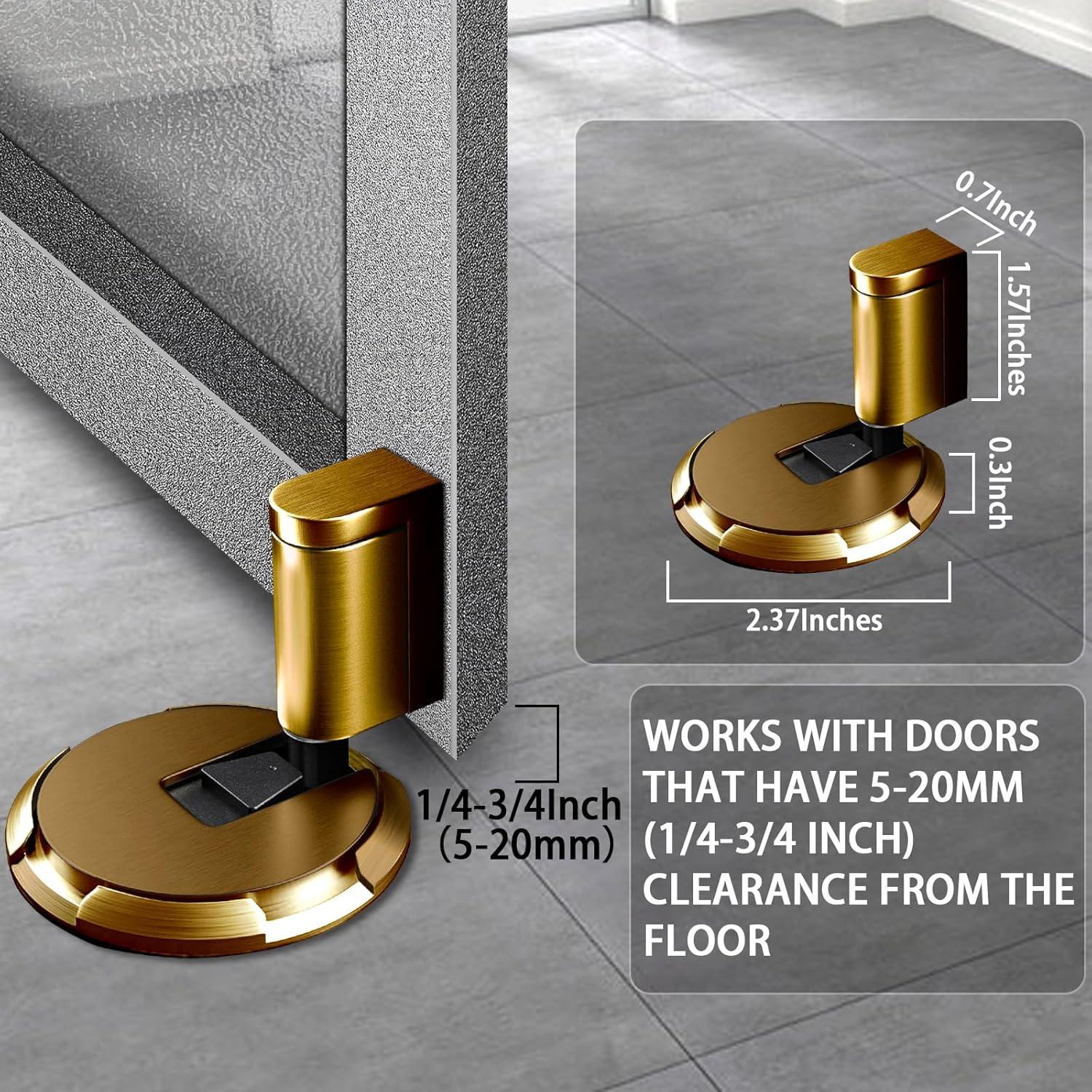 Tope de Puerta Mecánico HOOFUS Ajustable 1.91 cm Marrón Bronce