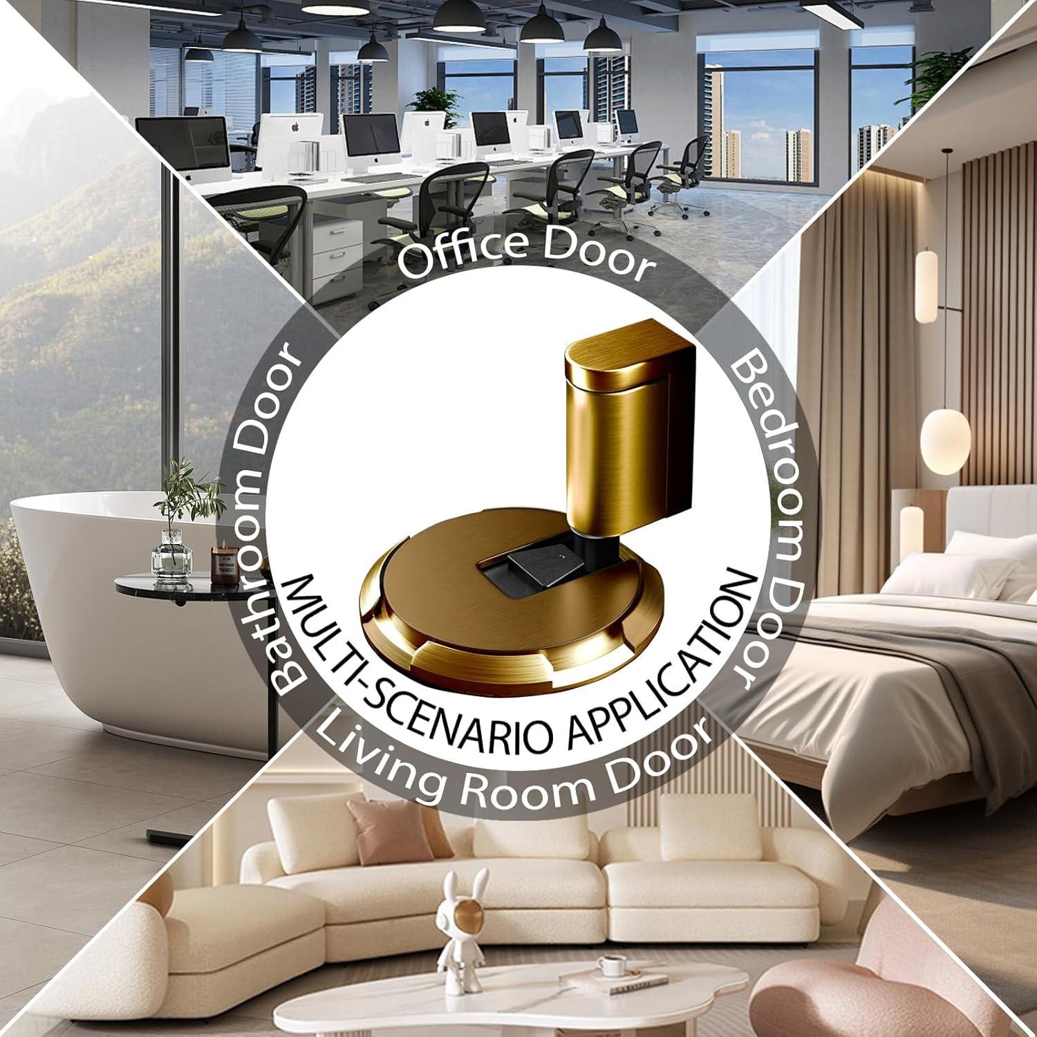 Tope de Puerta Mecánico HOOFUS Ajustable 1.91 cm Marrón Bronce