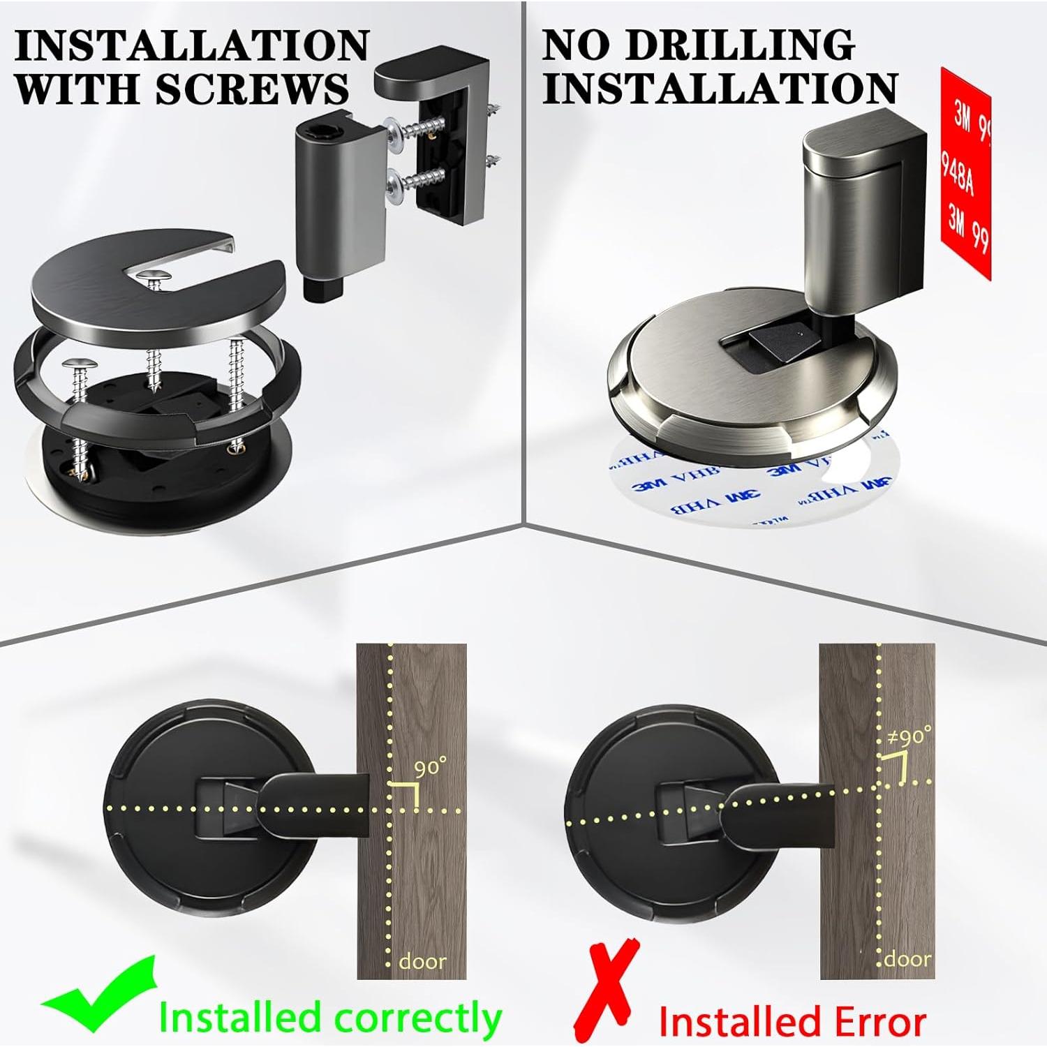 Tope de Puerta Mecánico HOOFUS Ajustable 1.91 cm Marrón Bronce