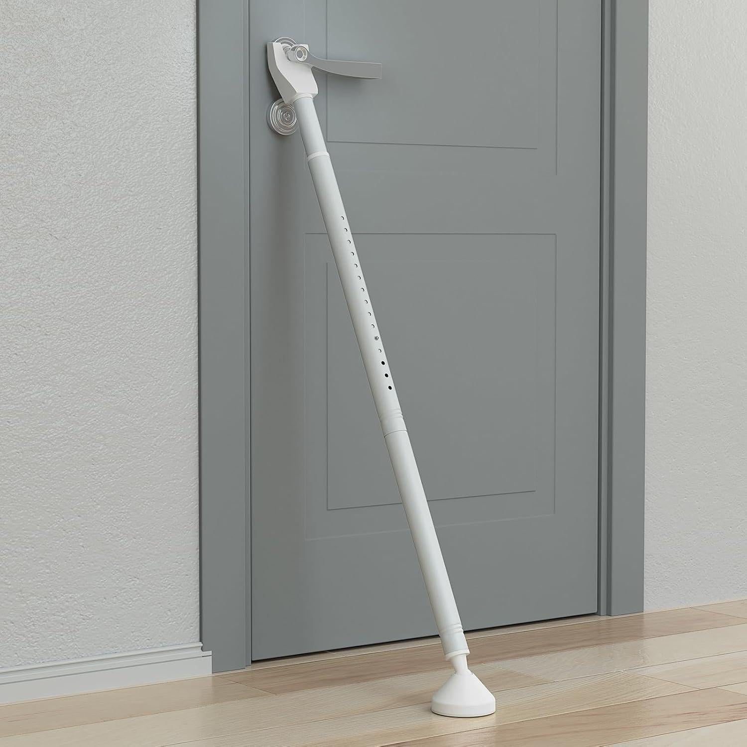 Barra de Seguridad de Puerta Aglaiprty S-B-2 Ajustable Blanca