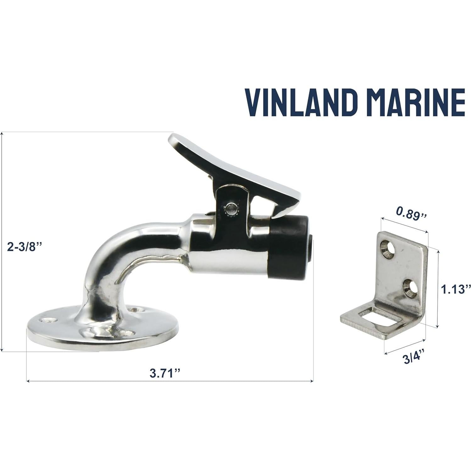 Tope de Puerta Vinland Marine 90° Acero Inoxidable 316