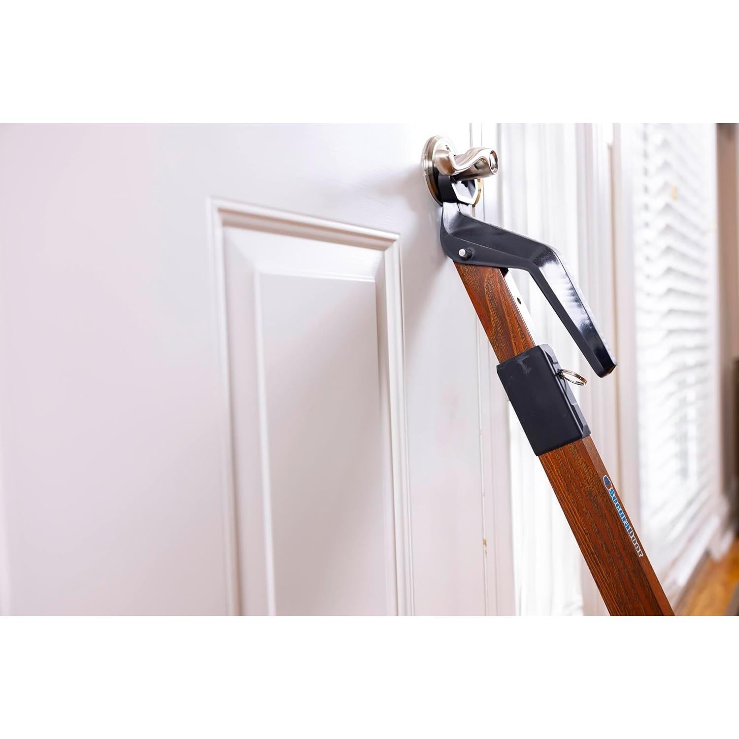 Barra de Seguridad SecuraDoor Ajustable para Puertas - Madera