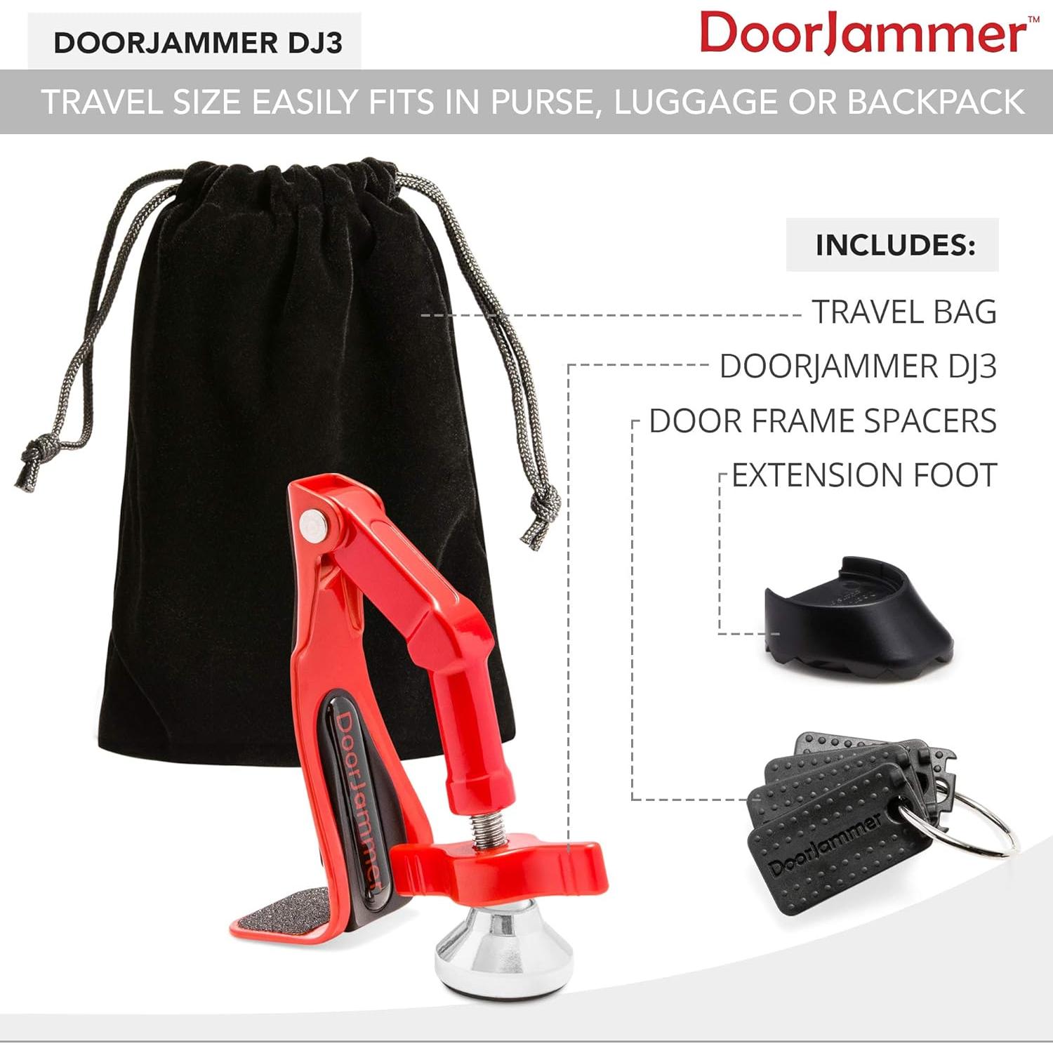 Cerradura Portátil DoorJammer DJ3 para Seguridad en Puertas