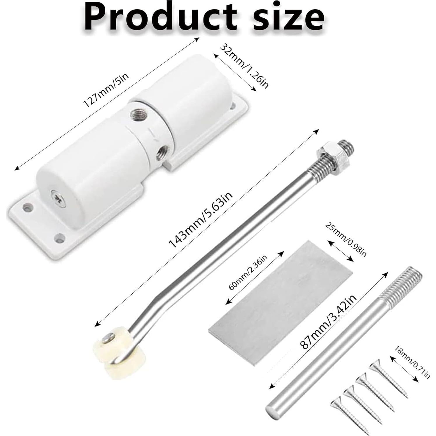Cerradura Automática de Puerta DIYTOLLSTORE 30 kg Blanco