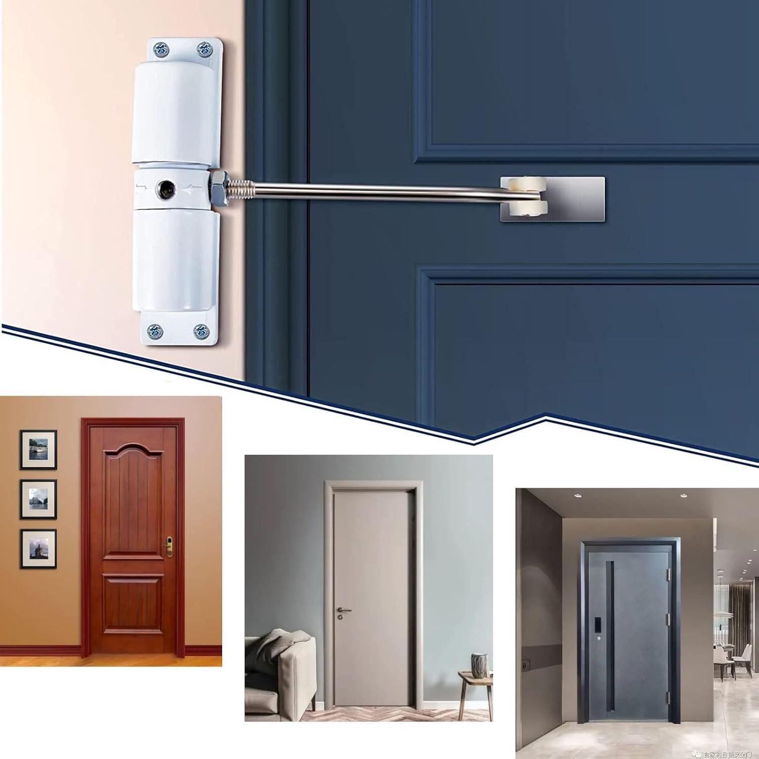 Cerradura Automática de Puerta DIYTOLLSTORE 30 kg Blanco